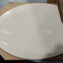 Bemis 1500EC 146 Almond Elongated Molded Wood Toilet Seat with Easy-Clean & Change Hinge