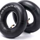 TICONN 4.10/3.50-4 Tire Inner Tube, 2 Pack Inner Tire Tube for Wheelbarrow Tires, Replacement Tube with TR-87 Bent Valve Stem for Wheelbarrows, Mowers, Hand Trucks, ATVs
