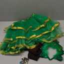 Beipegin Christmas Tree Costume Women Include Christmas Tree Skirt Headband Socks and Xmas Decorations Lights for Xmas Party Small