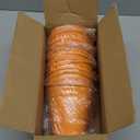 Ripeng 12 Pack Galvanized Buckets, Metal Bucket with Handle, 5 Inch, Tin, Mini Round Flower Pot Plant Basket, Party Supplies for Candy Bars Vase Crafts Favor(Orange)