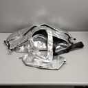 Women's 50L Travel Duffel Bag with Shoe Compartment, Gym Bag, Weekender Overnight Bag, Silver