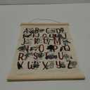Ryeolo Cowboy Alphabet Poster Hanger Frame 12.5x17 Inch, Cowboy & Cowgirl Hanger Frame, Western Nursery Decor