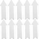 10Pcs Blank Signs with Stakes Durable Plastic for DIY Outdoor Advertising for Lawn Garden Park Graduation Parties and Business