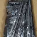 Room Divider for Room Separation,4-10ft(H) 28-140inch(W) Adjustable Temporary Privacy Wall Divider, Tension Curtain Rods No Drilling, Heavy Duty Partition Space Separator Freestanding,Black