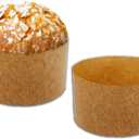 Pastry Chef's Boutique Thin Panettone Paper Pan Mold (Thin Paper - Medium 750 gr) - Pack of 6