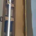 EDISHINE Wood LED Corner Floor Lamp, Modern Dimmable Light with Remote, Minimalist Standing Floor Lamps for Living Room, Bedroom, Office, 7 Color Temperature 2700~6000K, 48.43" (Natural)