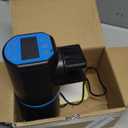 Lukovee Automatic Fish Feeder,New Generation Feeding Time Display USB Rechargeable Timer Moisture-Proof Aquarium or Fish Tank Food Dispenser with 200ML Large Capacity for Vacation Weekend Holiday,Blue