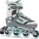 SUPER YOUNGSTER Women's Adjustable Inline Skate, Roller Skates Blades for Female Adults, XL/ US 7-10.