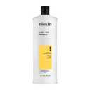 Nioxin Scalp + Hair Thickening System 1 Shampoo| For Natural or Untreated Hair with Light Thinning| With Niacinamide and Biotin| 33.8 Fl oz.