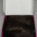 Esmee Long Wavy Black Brown Wig for Women Natural Synthetic Hair Heat Resistant Wigs with Fringe
