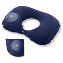Lewis N. Clark Original Neckrest Inflatable Pillow, Waterproof Neck Pillow for Neck Support at The Beach, Pool + Airport Travel with Fully Adjustable Firmness and Included Carrying Pouch, Blue