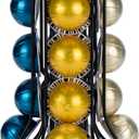 FlagShip Vertuo Pod Holder Coffee Pod Carousel Stand Storage for Nespresso Vertuoline, Small Size 360-Degree Rotation Wire Metal Black (20 Pods Capacity)