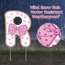 AerWo 11 Pcs Gender Reveal Decorations Baby Shower Yard Signs with Stakes,Baby Gender Reveal Ideas Yard Letters Lawn Signs Boy or Girl Gender Reveal Party Supplies