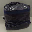 12 Pack Extra Heavy Duty Large Moving Bags with Strong Zipper & Comfortable Handles, Sturdy & Durable Clothes Storage Bags Totes Bins, Packing Moving Boxes for College Supplies, Dark Blue