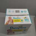 Pampers Sensitive Baby Wipes, Clinically Proven, Fragrance Free, Unscented, Water Based, Hypoallergenic, Multi-Use, Hand Wipes 504 Wipes Total (6X Flip-Top Packs)