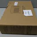 BAMBANG Bamboo Bread Box for Kitchen Countertop, Extra Large Farmhouse Bread Box with 4-Side Clear Panels, Wooden Bread Storage Container for Homemade Bread, White