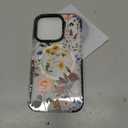 Lotadilo for iPhone 15 Pro Case for Women - Girls Kawaii Design Compatible with Magsafe Magnetic Ring Holder Stand Retro Flower Phone Covers Aesthetic Girly TPU Funda for 15 Pro