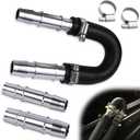 626-001 Engine Heater Core Bypass Kit, Upgrade Aluminum Automotive Heater Core Flush Kit With 5/8" & 3/4" Hose, Engine Fitting Universal Fit for Most Common Heaters Hoses