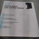 Mini Hot and Iced Coffee Maker Single Serve, for K Cup and Ground, 6 to 14 Oz Brew Sizes, with Recipe Book, for Home, Travel, RV, Office and Dorm, Classic Black (2.0 Version)