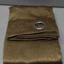 Superior Blackout Curtains, Insulated, Sun Blocking Curtain for Bedroom, Farmhouse, Living Room Window, Thermal Woven, Senna Collection, Set of 2 Panels, 6 Grommets, 42" x 84", Brown