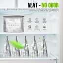 Reusable Aluminum Foil Sealable Storage Bags,30PCS Resealable Vacuum Zipper Pouches for Food, Stand Up Foil Sealable Bags with Label and Zip Lock for Vegetable Fruit Meat