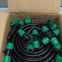 52 FT 1/2PVC Garden Irrigation Tubing HoseOD:16mm,ID:12mm),1/2 inch Drip Irrigation Tubing Main Line Hose Tube with Drip Irrigation Fitting Connector for Garden Watering Drip Irrigation System