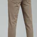 Plaid&Plain Men's Skinny Stretchy Khaki Pants Colored Pants Slim Fit Slacks Tapered Trousers 38Wx30L