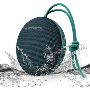 Monster Bluetooth Speaker, IPX8 Shower Speaker Waterproof, Bluetooth 5.4 with Loud HD Sound and Robust Bass, Extra Long Playtime Punchy, for Home, Beaches Portable Wireless Outdoor Speakers (green)