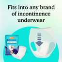 Because Maximum Incontinence Booster Pads, Adult Diaper Doubler Adds 2 Cups of Extra Absorbency, Discreet, Soft Leak Protection for Men & Women, Fits Inside Disposable Underwear, 20 Count