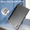 Case for Blackview Tab 12 Pro 10.1 inch, Blackview Tab 12, Slim Translucent Frosted Hard Back Cover with Auto Wake/Sleep Black