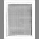HVAC Premium 18'' x 22'' Cube Core Eggcrate Return Air Filter Grille for 1'' Filter - Aluminum - White [Outer Dimensions: 20.5'' x 24.5]