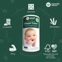 Naturally Nature Disposable Cloth Diaper Liners, Unscented, Fragrance-Free, Chlorine Free Diaper Inserts - 200 Count - (2 Rolls, 100 Sheets per Roll)