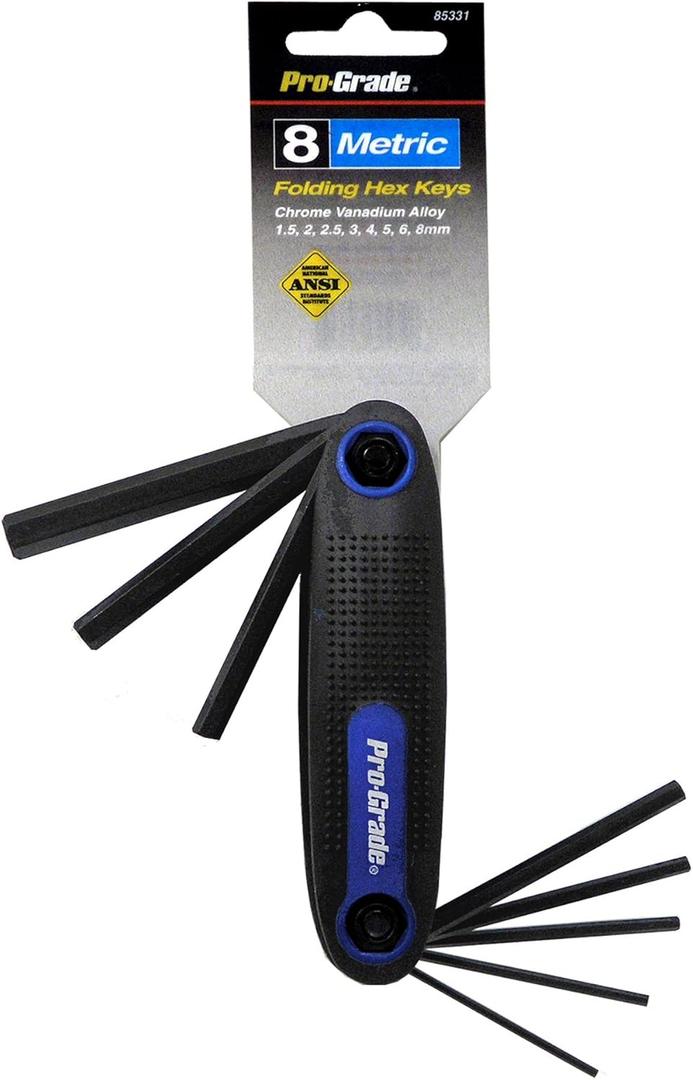 8 PC. METRIC FOLDING HEX KEY SET 8 PC. METRIC FOLDING HEX KEY SET