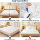 FeelAtHome Bed Bridge Twin to King Converter Kit - Twin XL to King Connector - Mattress Conversion Bridge with Adjustable Strap for Guest Room, Kids Room, Hotel(10" Class)