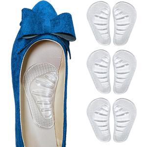 Arch Support Insoles for Feet Relief! Gel Inserts for Flat Feet, Low Arch Support & Plantar Fasciitis | Gel Arch Pads for Men Women Kids(3 Pairs)