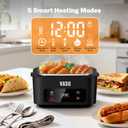 VASG 2026 Upgraded Cordless Heated Lunch Box for Adults, XXL 5.1-Cup Electric Lunch Box with 360 Surround Rapid Heating, 12000mAh Portable Food Warmer with Timer, LCD Display for Office & Car