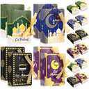 AmazingSpark 36 Pcs Ramadan Eid Mubarak Favor Boxes Ramadan Kareem Treat Boxes Gift Party Favors for Eid Party Decoration Supplies for Mosque Events, Snack, Sugar, Chocolate, Goodie