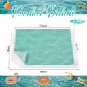 Tinideya 4 x 6 ft Pool Mats for Deck Pool Rugs Outdoor Waterproof Non Slip Outdoor Deck Rug with Non Slip Pad for Patio and Poolside