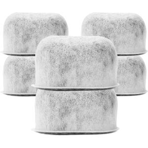Pack of 6 Replacement Charcoal Water Filters By Housewares Solutions for Keurig Brewers - Keurig Compatible Water Filter Cartridges Universal Fit (NOT CUISINART) for Keurig 2.0 & 1.0 Coffee Makers