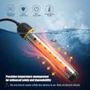 Portable Immersion Water Heater 2000W Upgraded Stainless Steel with Protective Guard Digital Display Thermostat Fast Heating Magnesium Oxide Technology for Above Ground Pool Bathtub Bucket RV Camping