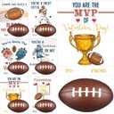 Syhood 36 Set Valentine's Day Football Card and Foam Stress Balls for Kids Valentine's Day School Classroom Exchange Gift Sports Themed Events Party Prizes Favor Supplies