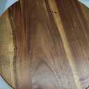 Acacia Wood Lazy Susan Wood Turntable Tray Cabinet Organizer, 18"