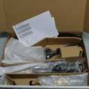 Delta Arvo Brushed Nickel Bathroom Faucet with Sprayer, 8 Inch 3 Hole Widespread Bathroom Sink Faucet with Pull Out Sprayer, Push-Pop Drain, Spot Shield Stainless 35840LF-SPPD