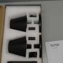 2-Pack Cordless Table Lamps - 5000mAh Rechargeable Battery Operated Desk Lamp, 3-Level Dimmable LED Night Light for Bedroom, Dining, Restaurant - Metal Design (Black 2-Pack)