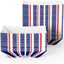 JOLLY CHEF 250 Pack 1/4 Lb Paper Food Trays, Mini Disposable Food Boat, Small Paper Food Serving Boats for Snack Dessert Taco Nacho