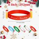Morcheiong 40 Pieces Merry Christmas Rubber Bracelets Silicone Wristbands for Holiday Party Goodies Bags Stuffers Filler Favors Classroom Prizes School Class Exchange Supplies
