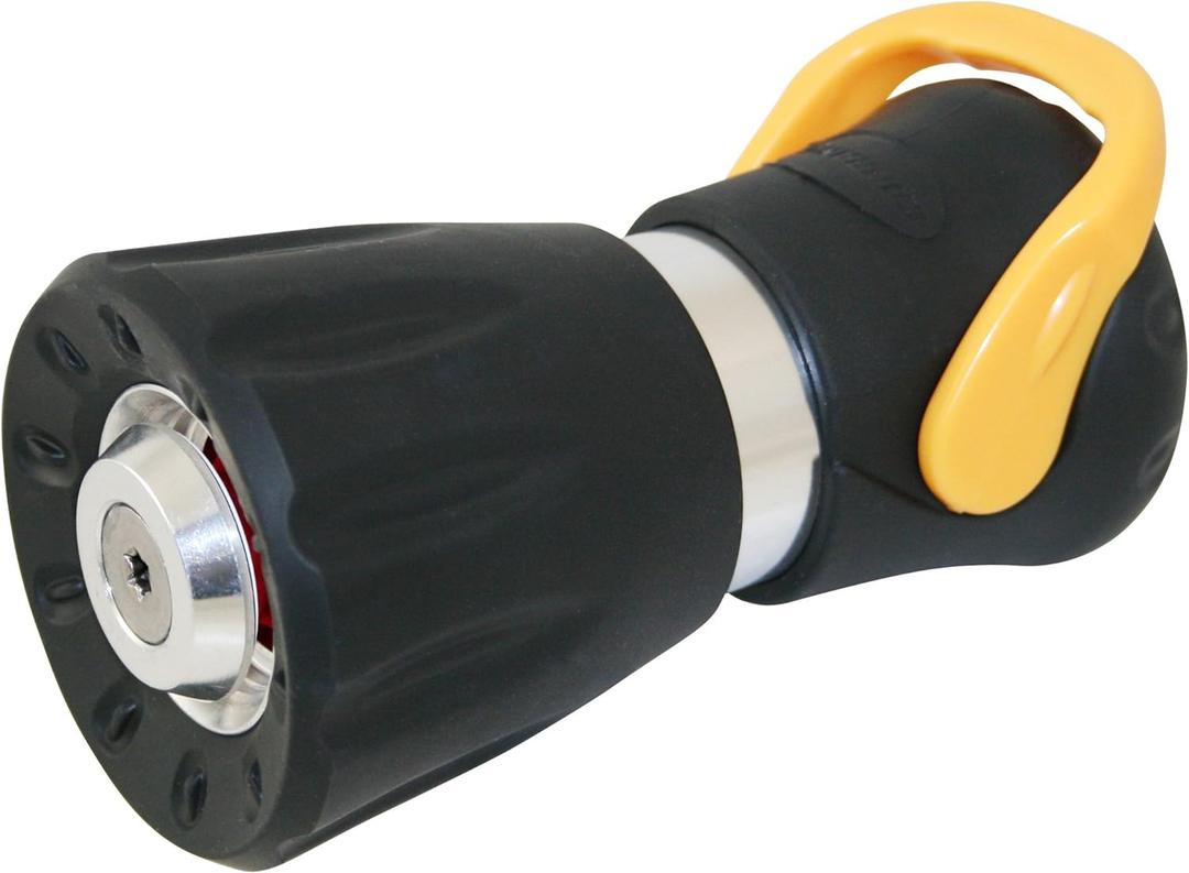Carrand 90051 Heavy Duty Fire Hose Nozzle with On/Off Switch (Colors May Vary) , Black