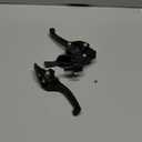 JFG RACING Motorcycle Brake Clutch Lever 7/8'' 22mm Folding Levers Aluminum Alloy Universal for CRF50 KLX SSR TTR 110 125 150 200 250cc Dirt Pit Bike ATV Mini Bike Black