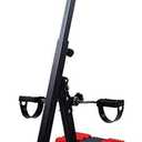 Folding Pedal Exerciser for Elderly, Mini Stationary Bike for Upper & Lower Limbs Rehabilitation, Adjustable Resistance