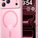 Thomo Magnetic for iPhone 17 Pro Case, [Compatible with Magsafe] [Full Camera Protection] Translucent Matte Military Grade Shockproof with Anti-Fingerprint Phone Cover 2025, Pink